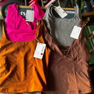 REORIA Women's Tops - Pink, Gray, Brown, and Orange